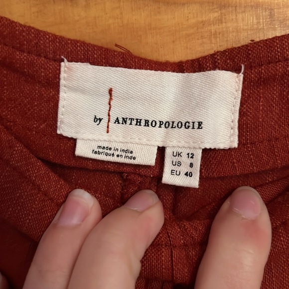 NWOT Anthropologie Embroidered Pants - Picture 6 of 9